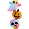 BALLON ALUMINIUM TRIO HALLOWEEN 104CM PASTEL