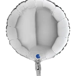 BALLON ALU ROND ARGENT 46 CM