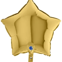 BALLON ALU ÉTOILE OR 46CM