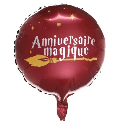 BALLON ANNIVERSAIRE SORCIER ALUMINIUM 45CM