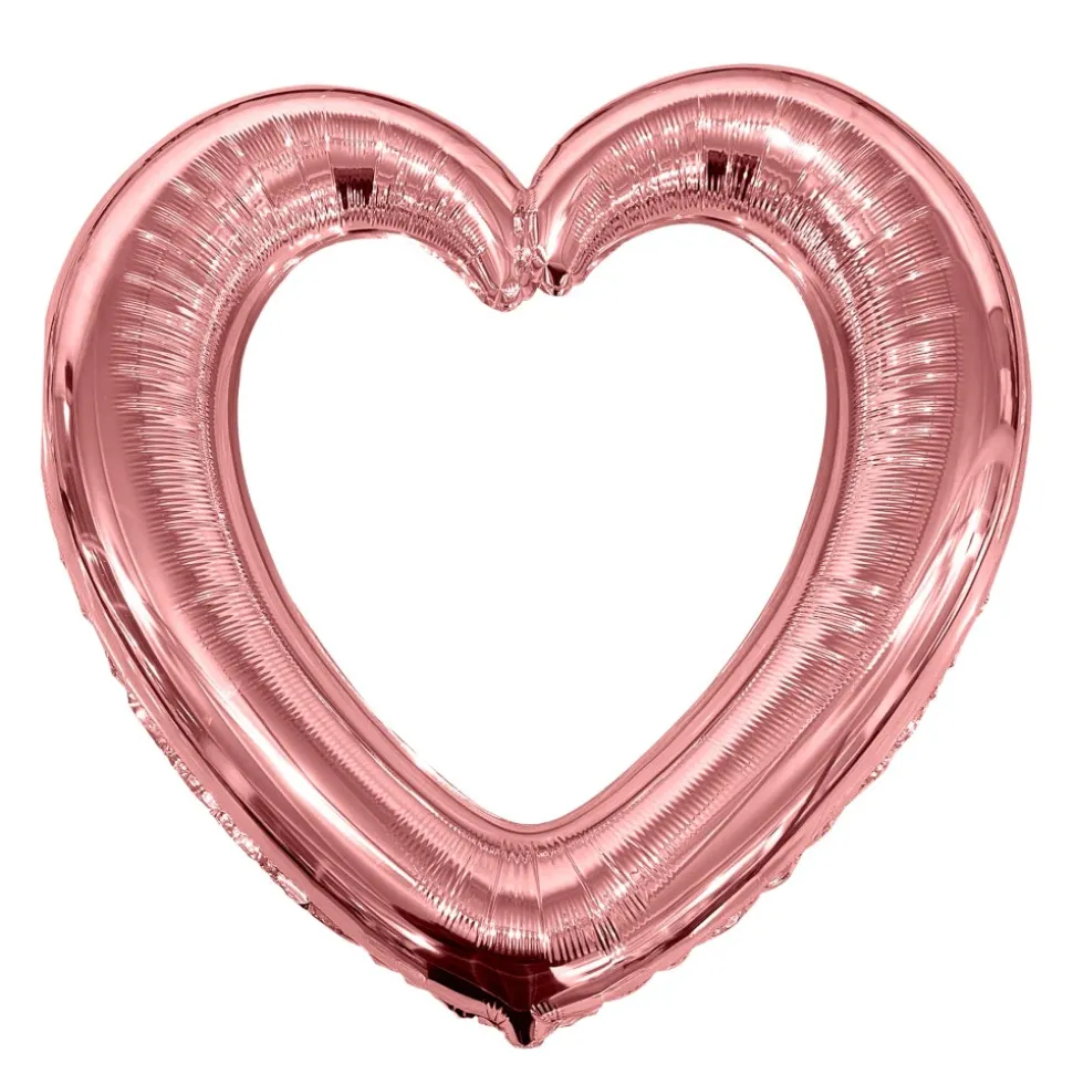 BALLON CADRE CUR PHOTOBOOTH 61X63CM ROSE GOLD
