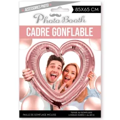 BALLON CADRE CUR PHOTOBOOTH 61X63CM ROSE GOLD
