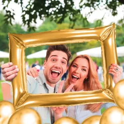 BALLON CADRE GONFLABLE PHOTOBOOTH 85X65CM OR