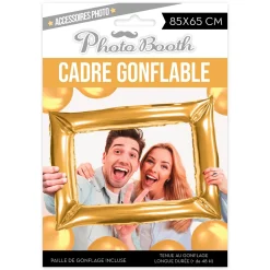 BALLON CADRE GONFLABLE PHOTOBOOTH 85X65CM OR