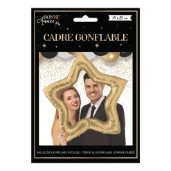 BALLON CADRE PHOTOBOOTH GONFLABLE ÉTOILE DORÉ