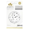 BALLON GÉANT LATEX À CONFETTIS 1M ARGENT