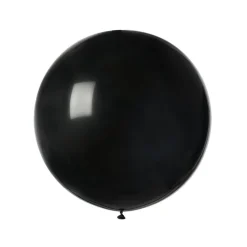 BALLON LATEX GÉANT ROND NOIR BIO 80CM