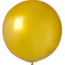 BALLON LATEX GÉANT ROND OR BIO 80CM