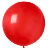 BALLON LATEX NATUREL ROND 80CM ROUGE FONCÉ