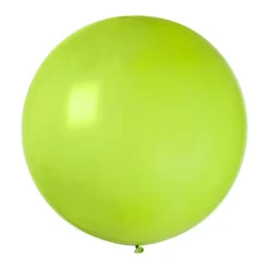 BALLON LATEX NATUREL ROND 80CM VERT ANIS