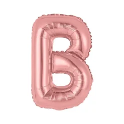 BALLON MÉTALLIQUE 36CM LETTRE B - ROSE GOLD
