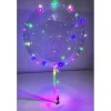 BALLON PLASTIQUE LED MULTICOLORE SUR PIED 40-45CM