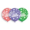 3 BALLONS BIO JOYEUX ANNIVERSAIRE 48CM MULTICOLORE