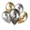 5 BALLONS BIO SHINY NOMBRE 70 33CM MULTICOLORE