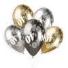5 BALLONS BIO SHINY NOMBRE 40 33CM MULTICOLORE