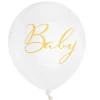 6 BALLONS LATEX BABY LITTLE TEDDY 30CM BLANC