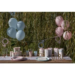 8 BALLONS LATEX BABY SHOWER BOY Ø23CM BLEU
