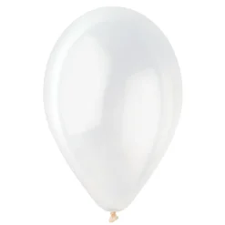 50 BALLONS LATEX BLANC BIODÉGRADABLE 30CM