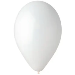 50 BALLONS LATEX BLANC BIODÉGRADABLE 30CM