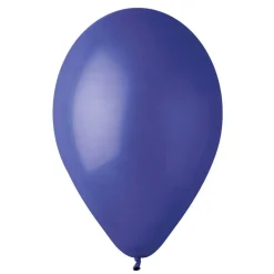 50 BALLONS LATEX BLEUS ROI BIO 30CM
