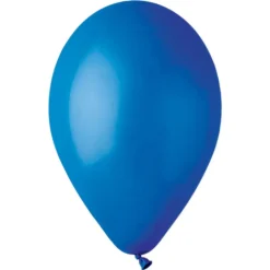 50 BALLONS LATEX BLEUS ROI BIO 30CM