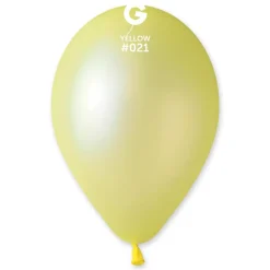10 BALLONS LATEX 30CM JAUNE FLUO