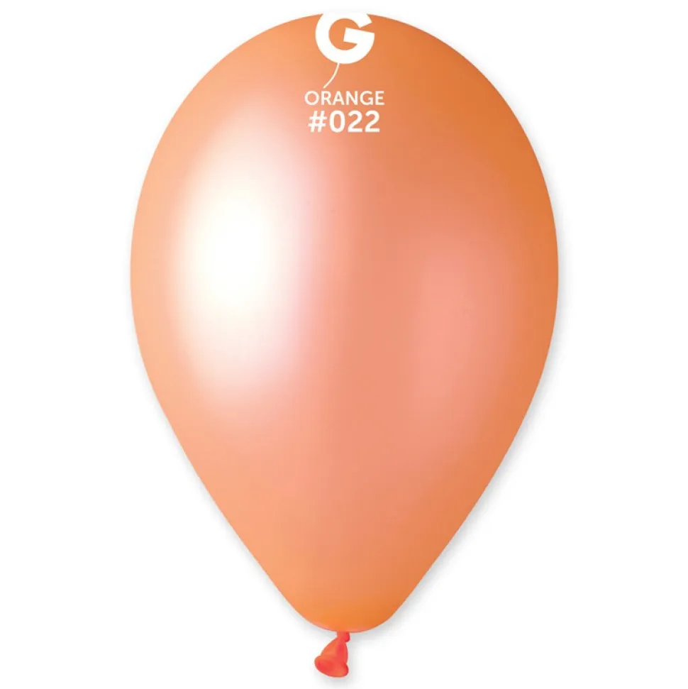 10 BALLONS LATEX 30CM ORANGE FLUO