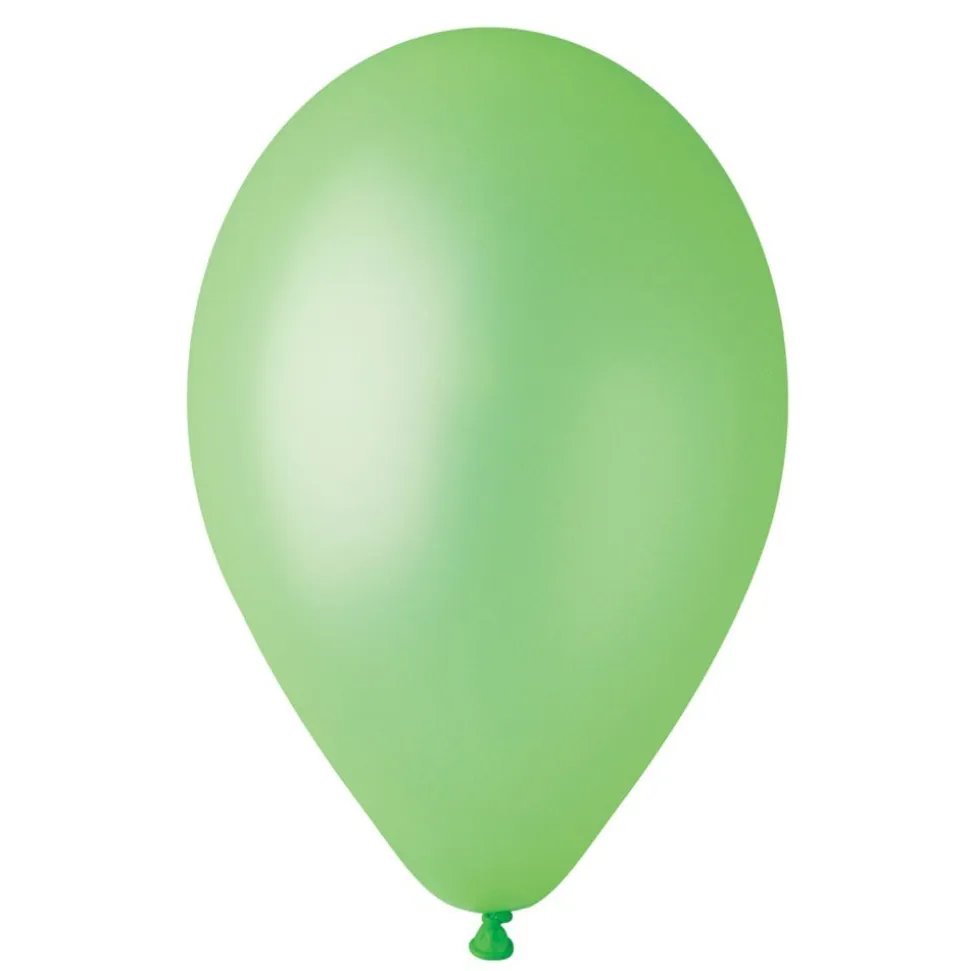 10 BALLONS LATEX 30CM VERT FLUO