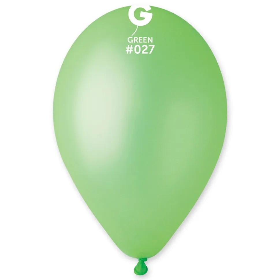 10 BALLONS LATEX 30CM VERT FLUO