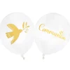 6 BALLONS LATEX CÉRÉMONIE BIRDY 30CM BLANC