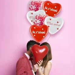 6 BALLONS LATEX CUR AMOUR