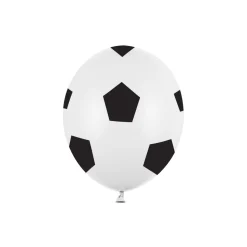 6 BALLONS LATEX FOOT VINTAGE 30CM BLANC