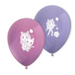 8 BALLONS LATEX GABBY MAISON MAGIQUE 28CM