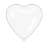 3 BALLONS LATEX GÉANT COEUR BLANC BIO 44CM