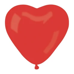 3 BALLONS LATEX GÉANT COEUR ROUGE BIO 44CM