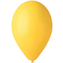 50 BALLONS LATEX JAUNES CITRON BIODÉGRADABLE