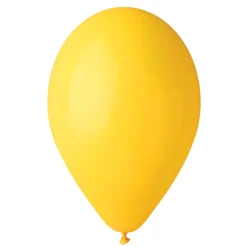 50 BALLONS LATEX JAUNES CITRON BIODÉGRADABLE