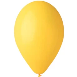 50 BALLONS LATEX JAUNES CITRON BIODÉGRADABLE