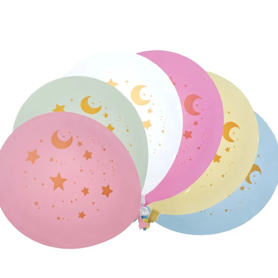 6 BALLONS LATEX LICORNE MAGIQUE 30CM MULTICOLORE