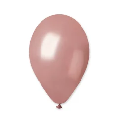 10 BALLONS LATEX METALLISÉS ROSE GOLD 30CM