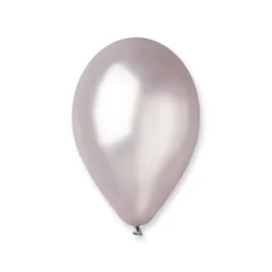 50 BALLONS LATEX MÉTALLISÉS ARGENT BIO 30