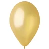 50 BALLONS LATEX MÉTALLISÉS BIO 30CM OR