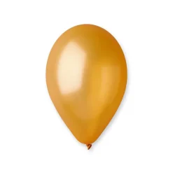 50 BALLONS LATEX MÉTALLISÉS BIO 30CM OR