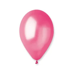 10 BALLONS LATEX MÉTALLISÉS FUCHSIA BIO 30CM