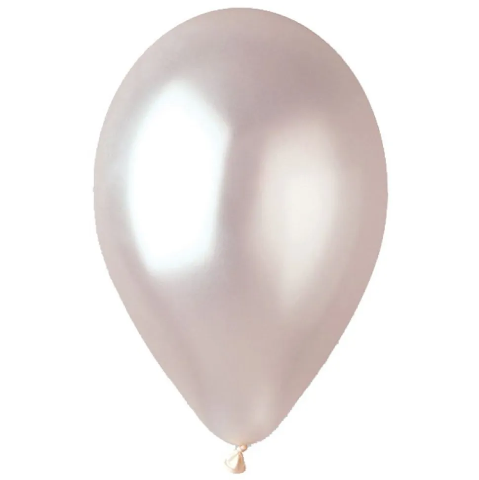 50 BALLONS LATEX MÉTALLISÉS PERLE BIO 30