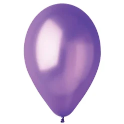 50 BALLONS LATEX MÉTALLISÉS VIOLET BIO 30CM