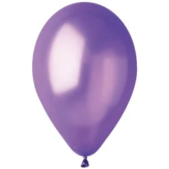 50 BALLONS LATEX MÉTALLISÉS VIOLET BIO 30CM