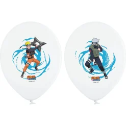 6 BALLONS LATEX NARUTO KAKASHI SHIPPUDEN 27CM