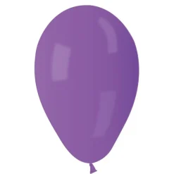 10 BALLONS LATEX NATUREL 33CM VIOLET MÉTAL
