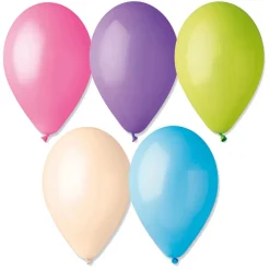 50 BALLONS LATEX PASTEL MULTICOLORE BIO 3